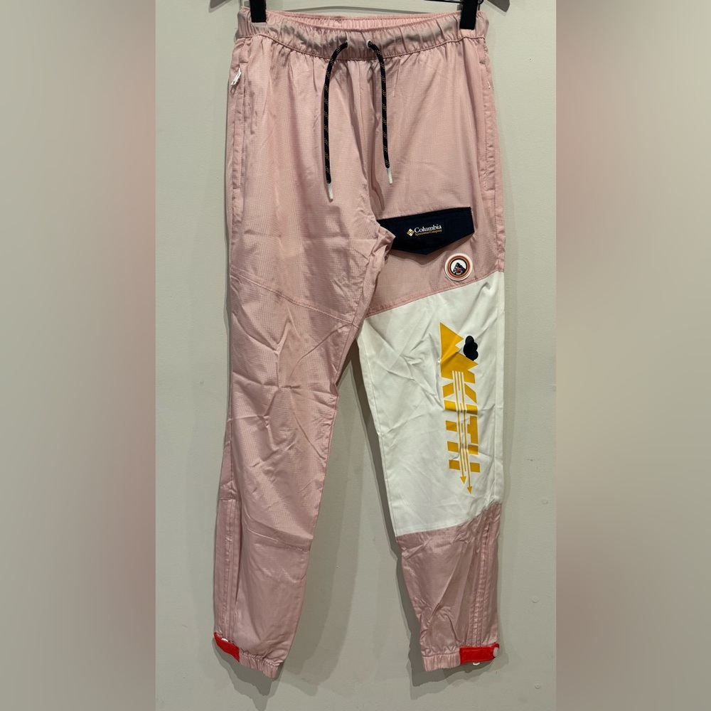Columbia x Kith Pink and White Track Pants